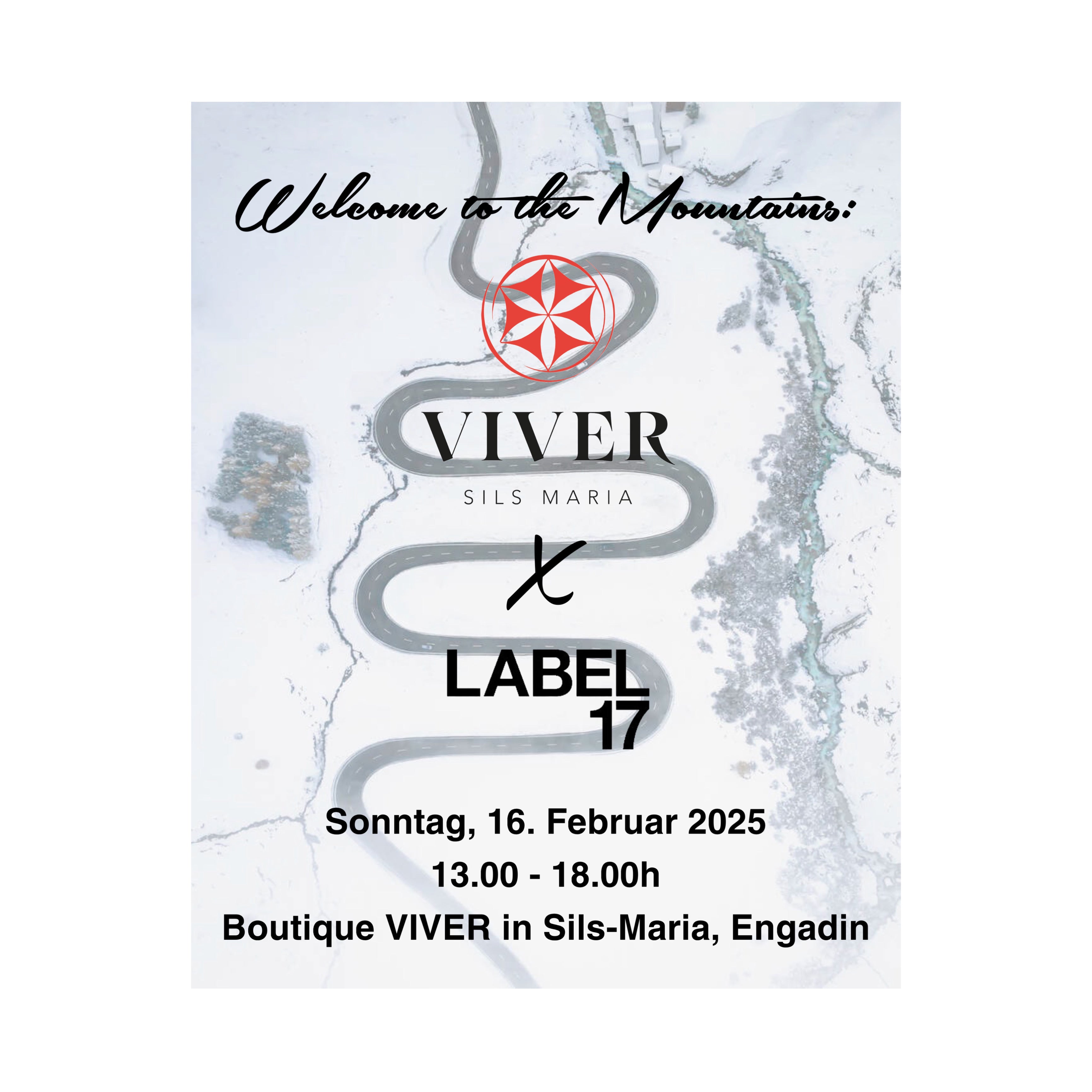 Shopping in the Mountain Event from LABEL17 x Viver in Sils Maria in Engadin on Februar, 16th 2025