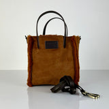 Crossbody Bag Shearling Reversible Mini by LABEL17 in Cubano, Made in Switzerland