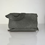 LABEL17's Shoulder Bag AMINA in Charcoal Grey, handmade in Morocco, designed in Switzerland