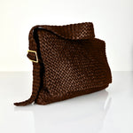 LABEL17's Shoulder Bag AMINA in Darkbrown, handmade in Morocco, designed in Switzerland