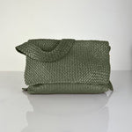 LABEL17's Shoulder Bag AMINA in Hunter Green, handmade in Morocco, designed in Switzerland