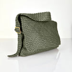 LABEL17's Shoulder Bag AMINA in Hunter Green, handmade in Morocco, designed in Switzerland