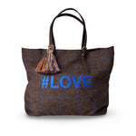 The LABEL17 Shoulder Bag Large is made of Original Harris Tweed and embroidered with the word #LOVE