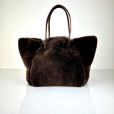 Shoulder Bag Shearling Reversible ORIGINAL | Darkbrown