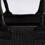 Shoulder Bag ORIGINAL in Black from LABEL17: the standard for lightweight bags made from supple hand-woven leather. Handmade in Morocco.