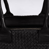 Shoulder Bag ORIGINAL in Black from LABEL17: the standard for lightweight bags made from supple hand-woven leather. Handmade in Morocco.