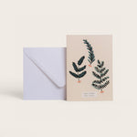 Best Wishes Leaves Card by Season Paper at LABEL17, produced in France