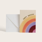 Happy Birthday Card with Rainbow by Season Paper at LABEL17, produced in France