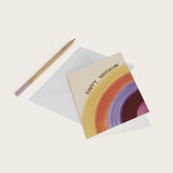 Happy Birthday Card with Rainbow by Season Paper at LABEL17, produced in France