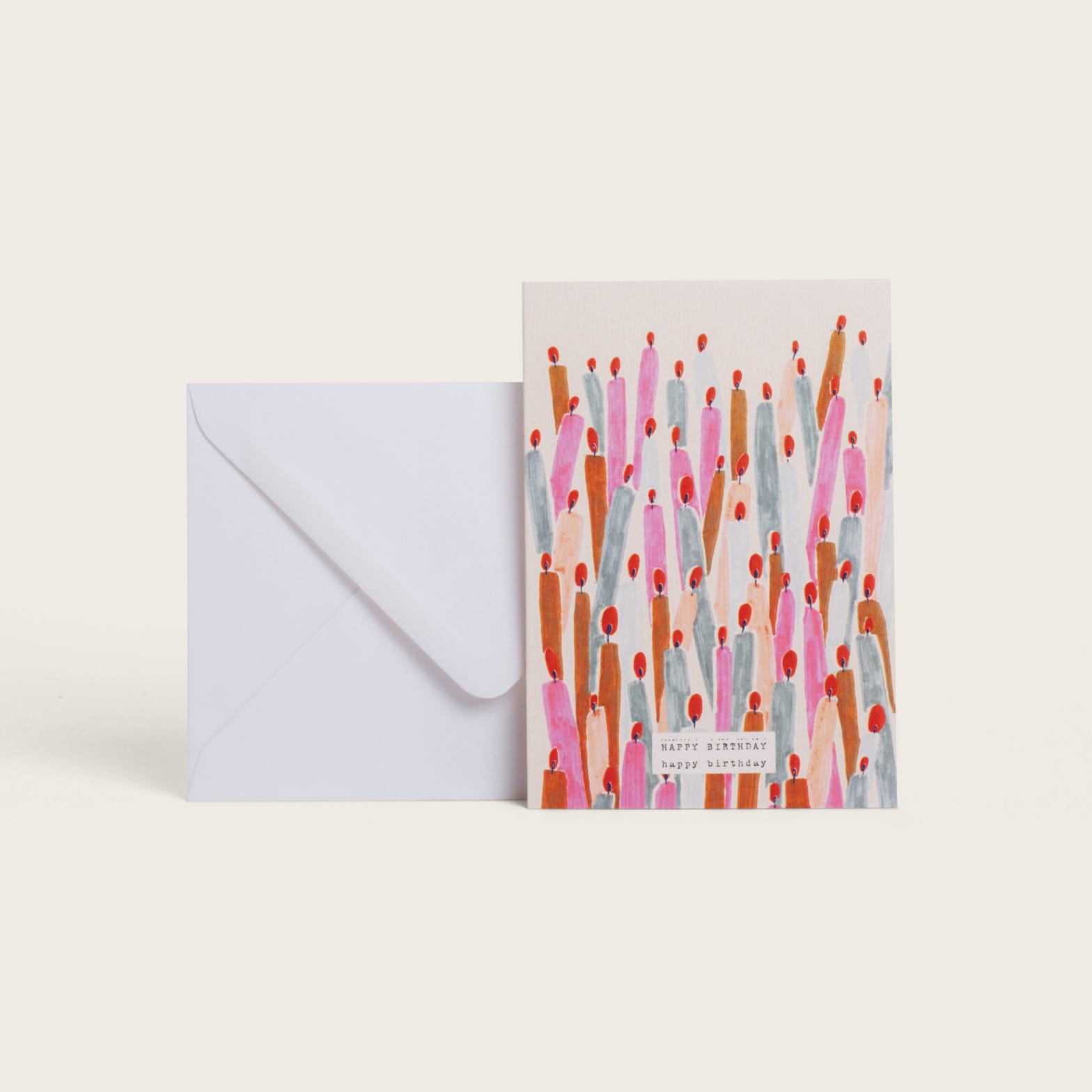 Happy Birthday Candles Card by Season Paper at LABEL17, produced in France