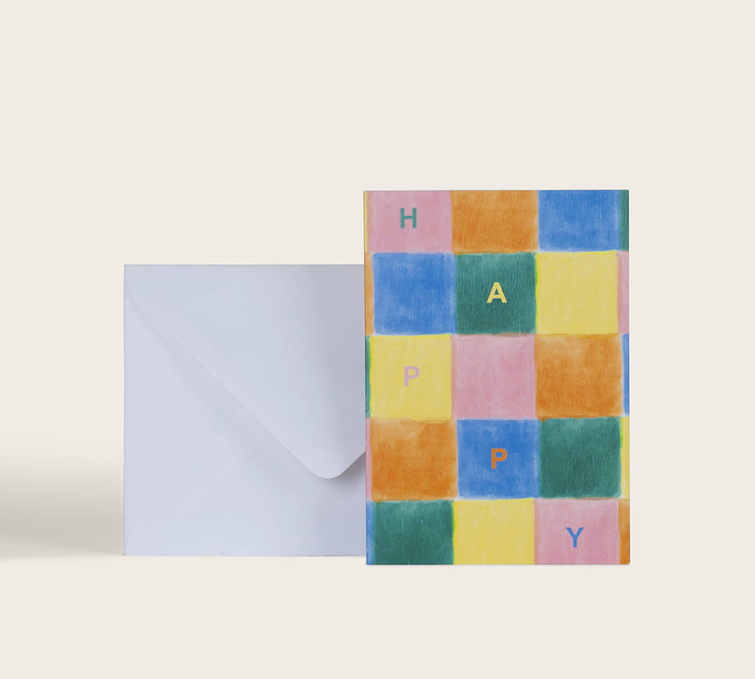 Happy Birthday Quilt Card by Season Paper at LABEL17, produced in France