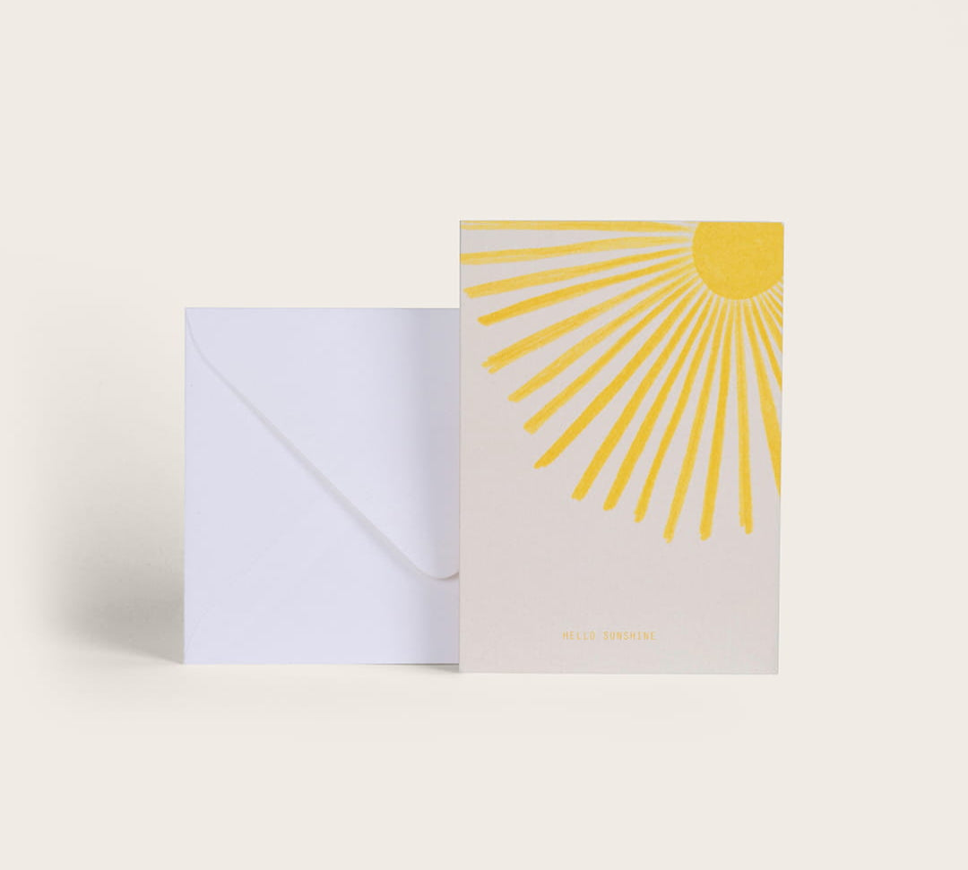 Hello Sunshine Card by Season Paper at LABEL17, produced in France