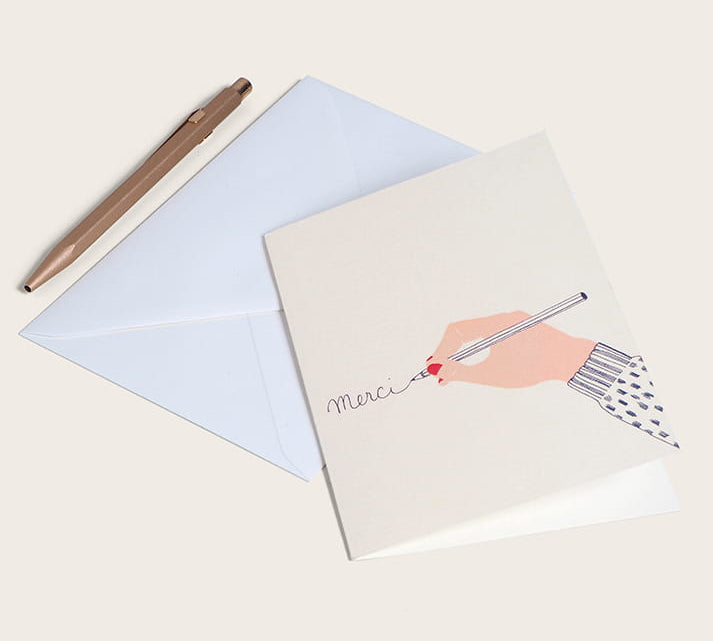 Merci Card by Season Paper at LABEL17, produced in France